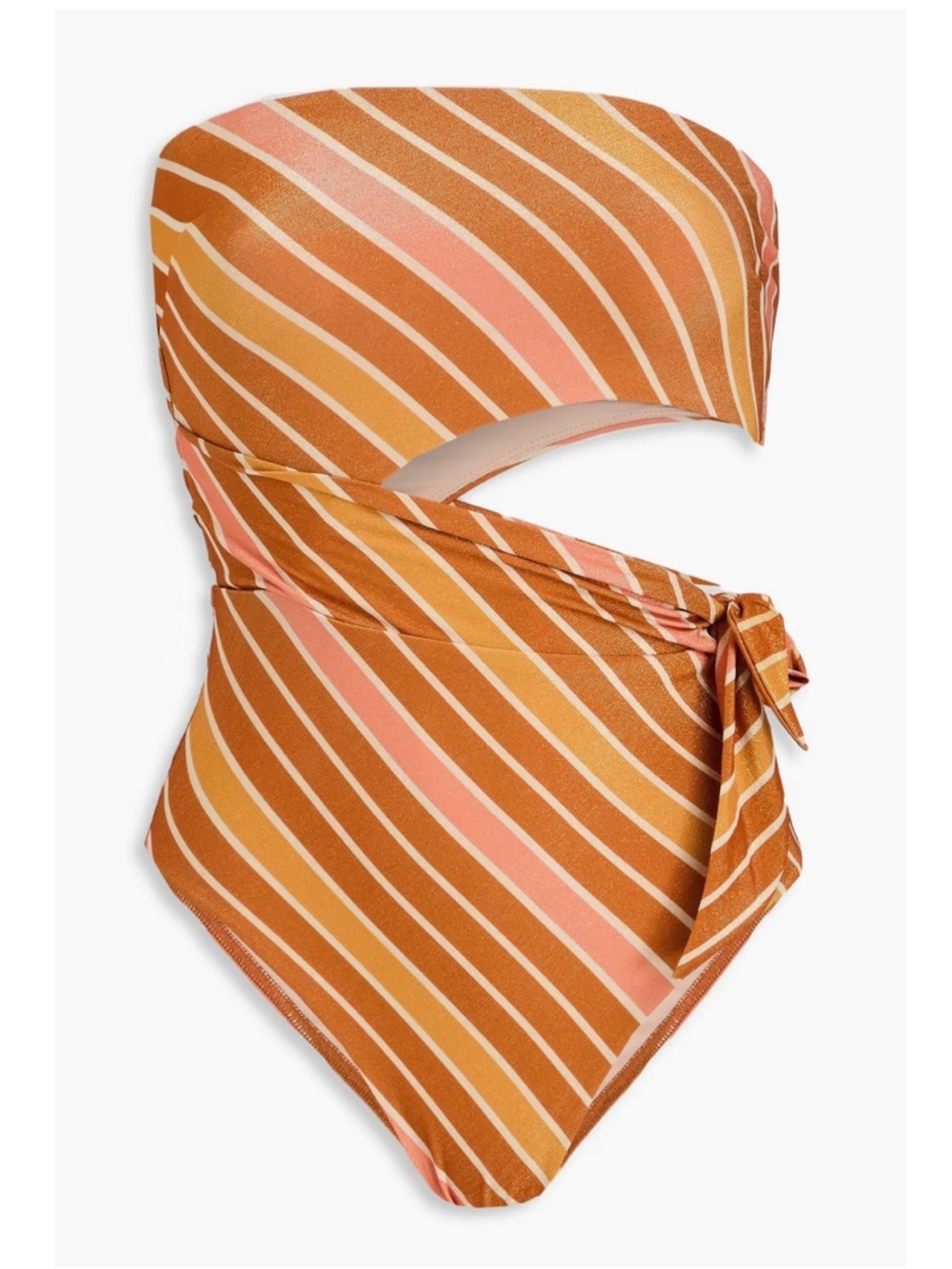 NWT ZIMMERMANN Cutout striped bandeau swimsuit Size 0 (US 4) (2)